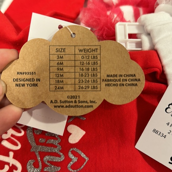 Baby Essentials First Valentines Day Outfit - Picture 7 of 8